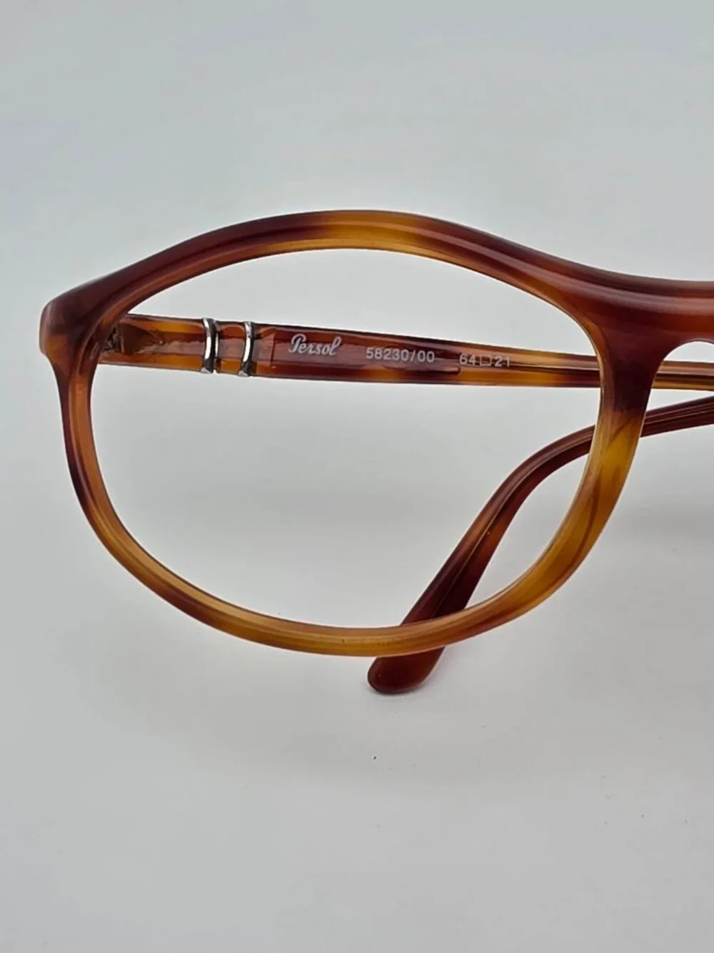 Persol 58230/00 96 Blonde Tortoise Terminator Sunglasses Frame w Case Italy 64mm